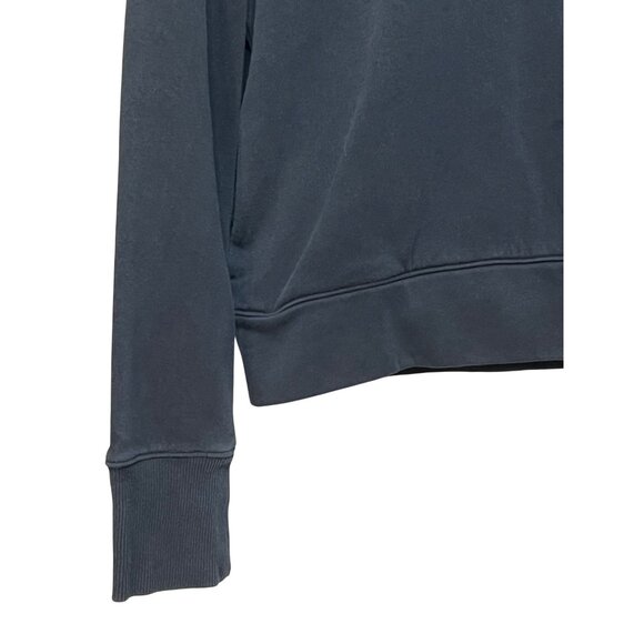 Under Armour Navy Blue Loose Fit Hoodie Sweatshirt Womens Medium Logo Spell Out - Picture 5 of 13